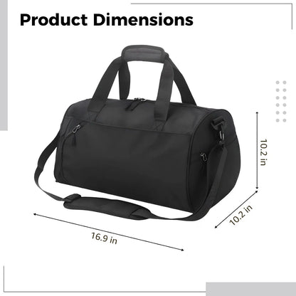Gym Sport Duffel Bag with Shoe Compartment and Wet Pocket for Fitness Travel