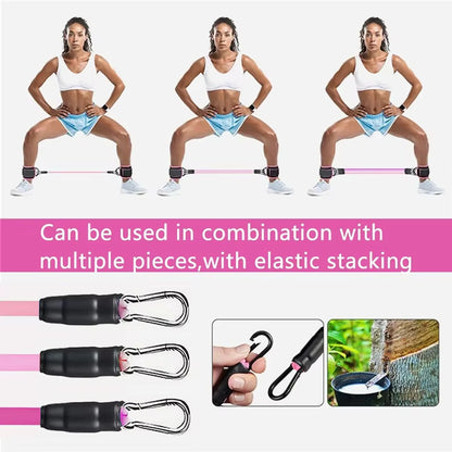 Resistance Band Set Workout Exercise Equipments Ankle Straps Fitness Yoga Elastic Fitness Bands for Home Gym Man and Woman Sport
